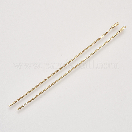 Кулон с кисточкой из змеиной латуни KK-T048-006G-NF-1