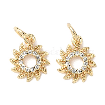 Латунные микро проложить кубического циркония подвески KK-D386-16G-01-1