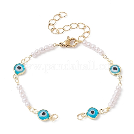Изготовление браслета из бисера из стекла AJEW-JB01150-42-1