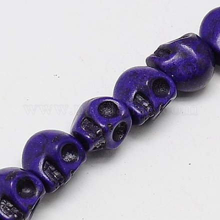 Синтетических нитей бирюзовые бусы TURQ-G113-23x30mm-11-1