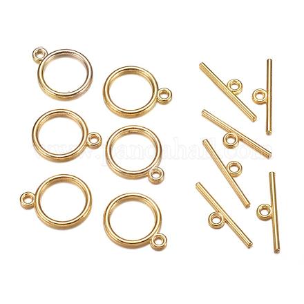 Застежки тоггл в тибетском стиле  X-TIBE-A12208-G-NR-1