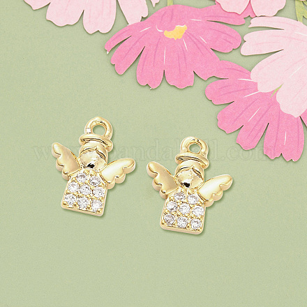 10 шт. Латунные подвески KK-V006-05G-02-1
