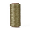 Waxed Polyester Cord, Micro Macrame Cord, Waxed Sewing Thread, Flat, Olive, 0.8mm, about 284.33 yards(260m)/roll