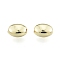 Alloy Beads, Cadmium Free & Lead Free, Oval, Light Gold, 8x6x4mm, Hole: 1.2mm