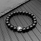 High Beauty Pure Black Bracelet Beaded Lucky Transfer Pixiu Bracelet Simple Style Couple Gift to the Small Market