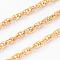 Ion Plating(IP) 304 Stainless Steel Rope Chains, Soldered, with Spool, Golden, 2.5mm, about 32.8 Feet(10m)/roll