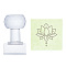 Clear Acrylic Soap Stamps, DIY Soap Molds Supplies, Rectangle, Flower, 60x33x35mm, Pattern: 30x32mm