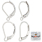 Beebeecraft 1 Box 100Pcs Leverback Earring Findings Stainless Steel 2 Style French Earring Hooks with Loop for Jewellery Making