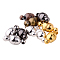 Mixed Color Oval Brass Magic Magnetic Clasps with Loops for Jewelry Making, 10 Sets/bag