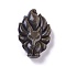 Natural Golden Sheen Obsidian  Pendants, Fox, 46x30x13.2mm, Hole: 1.2mm