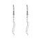 Non-Tarnish 304 Stainless Steel Spine Dangle Earrings, Scoliosis Disease Earrings Chiropractor Earrings, Stainless Steel Color, No Size