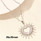 Stainless Steel Heart-shaped Necklace Jewelry DIY Accessories,PVD Vacuum Plating, Stainless Steel Color, 15.75 inch(40cm)