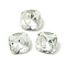 Glass Rhinestone Cabochons, Pointed Back & Back Plated, Faceted, Square, Indian Sapphire, 6x6x3.5mm
