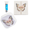 1Pc Square Transparent Acrylic Specimen Storage Empty Box, with 1Pc EVC Plastic Insert Specimen Spreading Board and 1 Box Stainless Steel Head Pins, Clear, Box: 10x10x4cm, Inner Size: 9.9x9.9x1.8cm