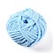Soft Crocheting Yarn, Thick Knitting Yarn for Scarf, Bag, Cushion Making, Sky Blue, 7~8mm, 65.62 yard(60m)/roll