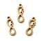 304 Stainless Steel Pendants, Infinity Symbol Charm, Ion Plating(IP), Laser Cut, Golden, 15x5x1.5mm, Hole: 1.4mm