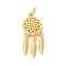 S925 Sterling Silver Pendant, Golden, 27.5x11.5x2.8mm