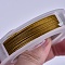 Tiger Tail Wire, 304 Stainless Steel Wire, Goldenrod, 0.45mm, about 50m/roll