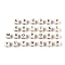 Natural Wood Beads, Cube with Letter, 10mm long, 10mm thick, hole: 3mm