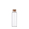 Glass Empty Wishing Bottle, with Cork Stopper, Column, Clear, 3x9cm, Capacity: 40ml(1.35fl. oz)