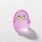 Luminous Resin Penguin Miniature Ornaments, for Garden Dollhouse Accessories, Glow in the Dark, Pearl Pink, 26x24mm