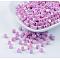 Eco-Friendly Poly Styrene Acrylic Beads, AB color, Cube, Orchid, 4x4mm, Hole: 1mm, about 8000pcs/500g