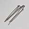Brass Ball Head Pins, Gunmetal, 70mm, Pin: 0.8mm, 20 Gauge, about 2170pcs/500g