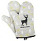 Polyester Oven Mitts, for Bakeware, Winter Warm Mitten Gloves, Deer Pattern, 280x180mm