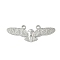 304 Stainless Steel Pendants, Bird Charms, Non-Tarnish, Stainless Steel Color, 16x43x2mm, Hole: 2mm