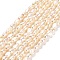 Natural Cultured Freshwater Pearl Beads Strands, Two Sides Polished, Grade 4A, Linen, 3~4x4.5~5mm, Hole: 0.5mm, about 70pcs/strand, 14.17''~14.57''(36~37cm)
