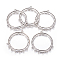 Tibetan Style Alloy Links, Lead Free and Cadmium Free, Round, Antique Silver, 61x52x2.5mm, Hole: 4mm