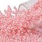 TOHO Round Seed Beads, Japanese Seed Beads, (911) Ceylon Impatiens Pink, 8/0, 3mm, Hole: 1mm, about 222pcs/10g