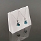 Acrylic Necklaces Display Stand, White, 8x10x3cm