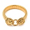 304 Stainless Steel Flat Snake Chain Bracelet, Stretch Bracelet with Lion Clasps, Golden, 8-1/8 inch(20.5cm)