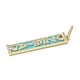 Латунные микро проложить кубического циркония подвески KK-L239-037G-2