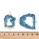 Окрашенные натуральные друзы агата звенья G-R012-05S-05-3