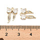 Латунные микропаве прозрачные кубические циркониевые подвески KK-C054-14G-3