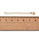 Латунные концы стойки с цепочкой и подвесками KK-F873-10LG-3