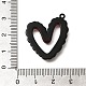 Подвески из сплава с двойным экраном красного и черного цвета FIND-Z067-01B-06-3