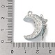 Подвески из платинового сплава со стразами из смолы и стекла FIND-U017-08P-02-3
