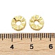 Латунные микропаве прозрачные кубики из циркония KK-L235-04G-3