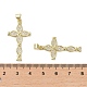 Латунные микропаве прозрачные подвески с фианитом KK-H466-09G-01-3