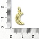 Подвески из латуни с микро-паве на тему луны KK-H475-57G-04-3