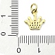 Латунные микро проложить кубического циркония подвески KK-H475-26A-01G-3