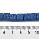 Нити окрашенных и натуральных бусин из лавового камня G-L435-01-8mm-21-4