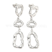Серьги-гвоздики из кованой нержавеющей стали 304 EJEW-C067-21P