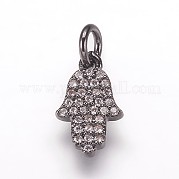Латунные микропрофили кубические циркониевые подвески ZIRC-K070-32B