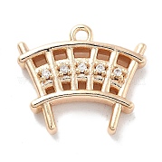 Латунные микро проложить кубического циркония подвески KK-M102-54G