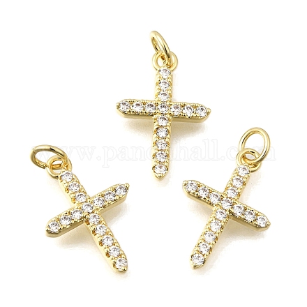 Латунные микро проложить кубического циркония подвески KK-U072-13G-1