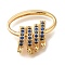 Brass Micro Pave Cubic Zirconia Fold Over Clasps, Cadmium Free & Nickel Free & Lead Free, Real 18K Gold Plated, 20x12x2mm